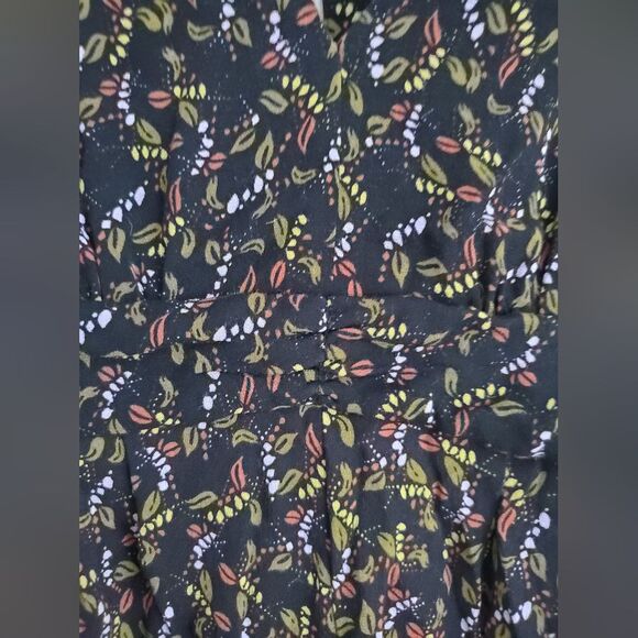 Free people meet Virginia Romper fall leaf print womens size 4 - Picture 3 of 15